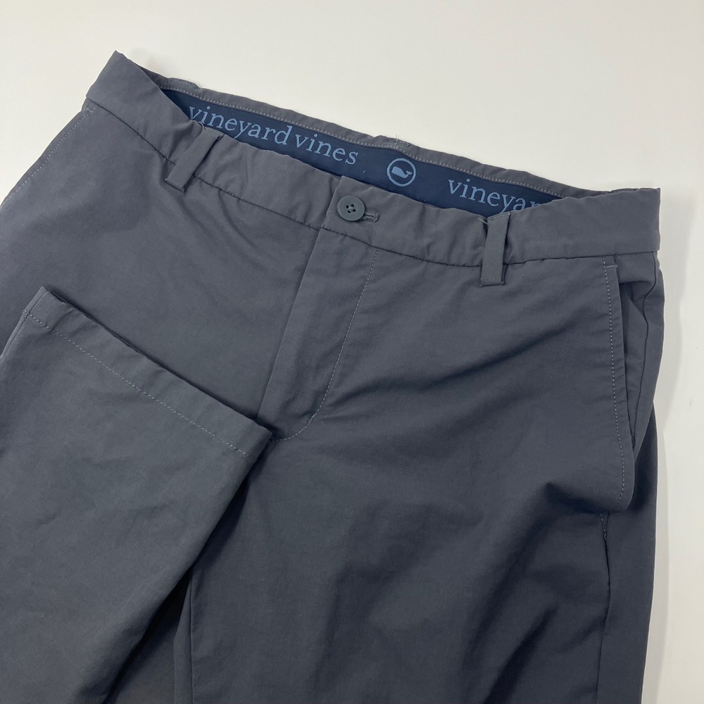Vineyard Vines On The Go Pants Men's 30x32 Gray Stretch Performance Travel Golf